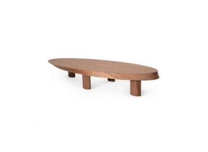 Designer Oval Wooden Table Living room Side table Table Luxury Furniture