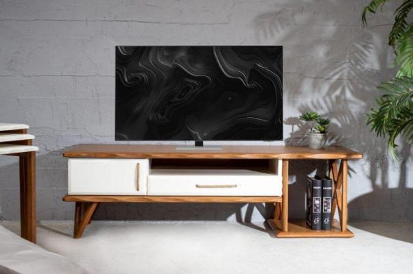 Modern TV Lowboard for Living room Stylish Brown Color Perfect novelty