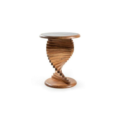 Modern Side table with wooden top in Barun Color Living room Round new
