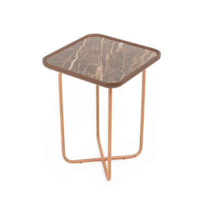 Square Stainless Steel Table Modern Living room Tables Designer Sofa Table