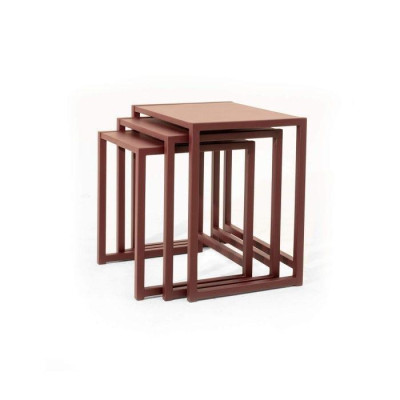Brown Side tables Living room Square Tables Luxury sofa tables