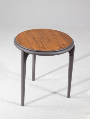Elegant Round Side table Living room Coffee table Designer Wood Furniture