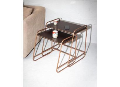 exclusive stainless steel Side tables Designer Living room Furniture wooden top