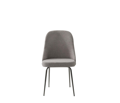 Dining room furniture set in gray modern dining table upholstered chairs 9 pieces. set