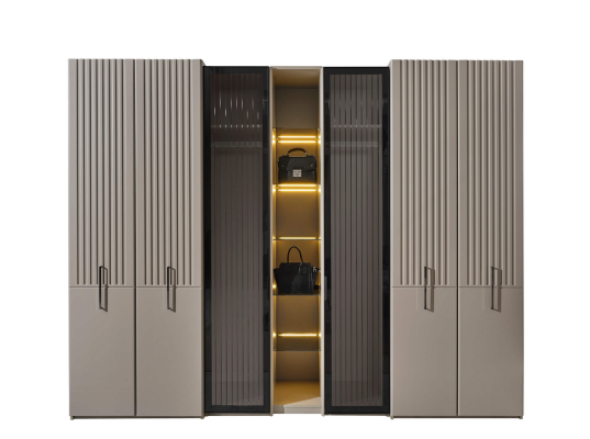 Luxurious bedroom furniture wooden cabinet bedroom beds 4-piece set