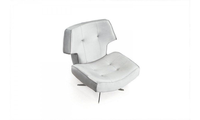 Armchair White Modern Luxury Design Living room 1-Seater Textile Material