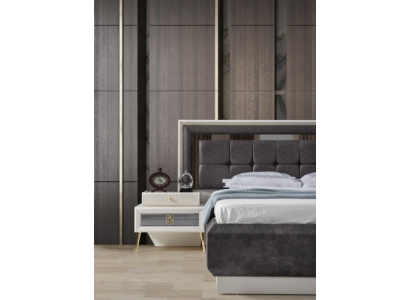 Stylish Bedside table Bedroom stainless steel Night console Modern Furniture