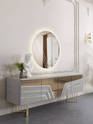 Dining set Modern Dining room Suite Dining table 4x Chairs Sideboard Set