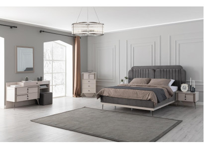 Bedroom Complete e Suite Bed 2x Bedside tables Furniture Luxury 7 pieces