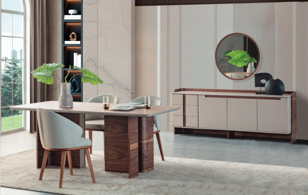 exclusive Dining room Furniture Robust Dining table Designer Sideboard Chairs