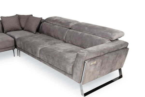 Gray Living room Corner sofa L-shape Couch Large fabric sofa Luxury Furniture new