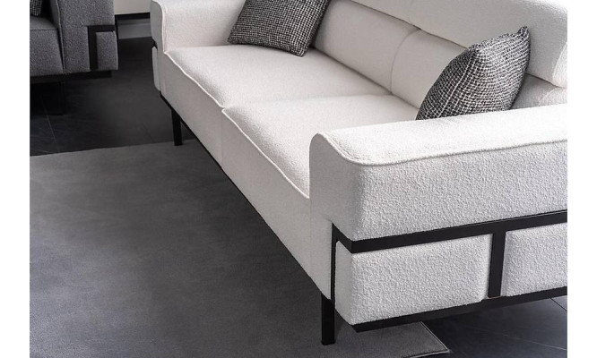 Modern Living room Set Consists of 2x Sofas and Armchair Novelty 3 pieces.