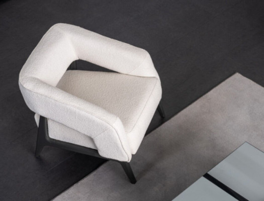 Gray and White Upholstery Suite Living room 3-Seater Armchair Wood Coffee table