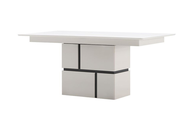 White Dining room Table Dining table Luxurious Wood Extendable Table new