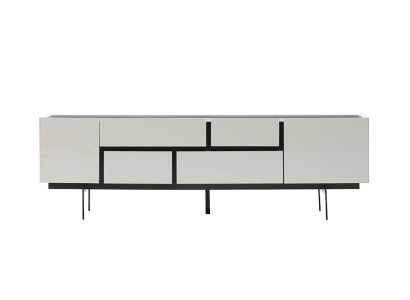 Luxury TV cabinet lowboard tv stand sideboard living room wood white modern