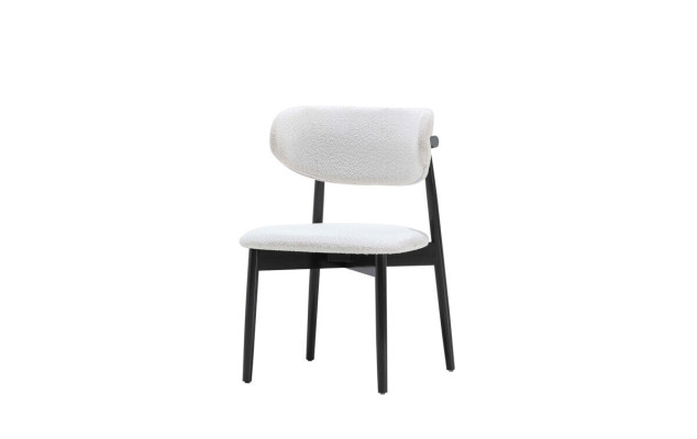Stylish White-Black Chair Luxurious Dining room Upholstered Chair new