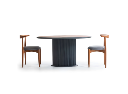 Modern Dining set Complete e Dining room Dining table Chairs 3pcs Brown