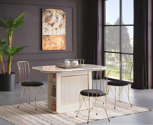 Modern Dining room table Dining table Table Wood Beige Dining room wooden table