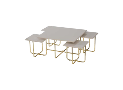 Complete e Tables Side tables Sofa tables 5-piece Coffee tables Beige
