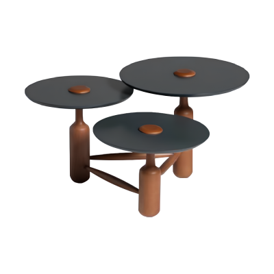 Complete e Coffee table Coffee table Sofa table Side table Wood Brown
