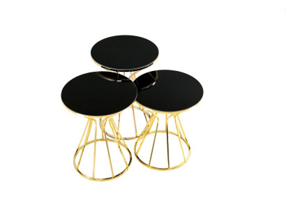 Group Side tables Coffee table e Sofa tables 3-piece Coffee tables Gold