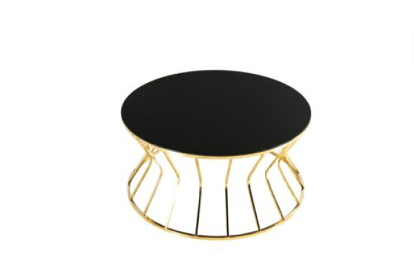 Modern sofa table Coffee table Coffee table Side table Gold Table Glass