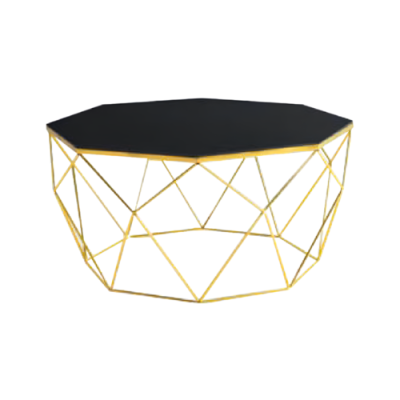Modern Coffee table Coffee table Sofa table Side table Glass Gold Table