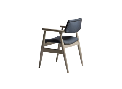 Upholstered chair Dining room chair Wooden chair Kitchen chair Gray Wood Furniture