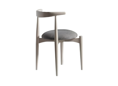 Kitchen chair Dining room chair Wooden chair without Armrests Beige Wood Modern