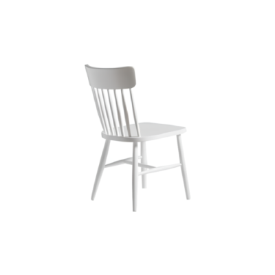 White wooden chair Dining room chair Kitchen chair Wood Classic Chair