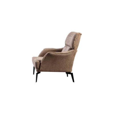 Beige Living room Fabric Sofa Luxurious Armchair 3-Seater Single-seater 2-piece