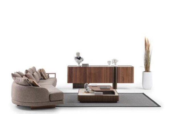 Living room Robust Suite Designer 4-Seater Sideboard Coffee table 3-piece
