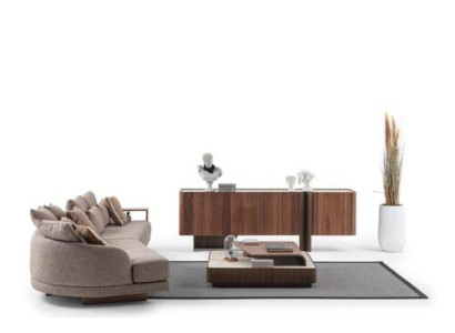 Living room Robust Suite Designer 4-Seater Sideboard Coffee table 3-piece