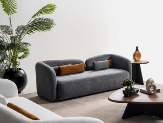 Living room Sofa 3 Seater Designer Couch Upholstery Sofas Fabric Textile new