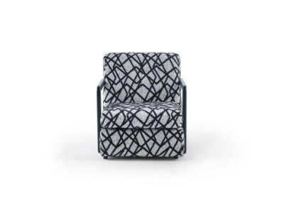 Black and Gray Living room Armchair Designer 1-Seater Luxury Lounge Chair