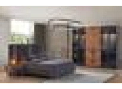 Designer Bedroom Set Luxurious Double bed 2x Bedside tables Wardrobe