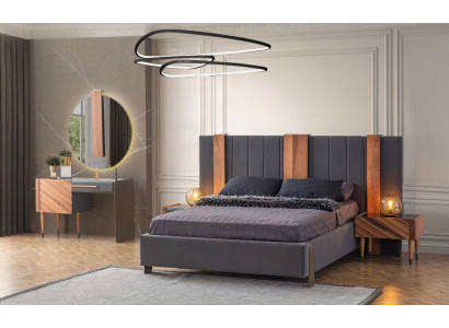 Modern Bedroom Set Luxury Wardrobe Double bed Noble Suite