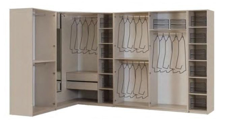 Modern White Corner Cabinet Designer Shelf Cabinet Wooden Cabinet Luxury Furniture