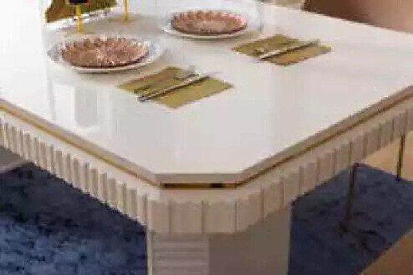 Dining room Set Table 6x Chairs Sideboard Mirror 9pcs Group Suite