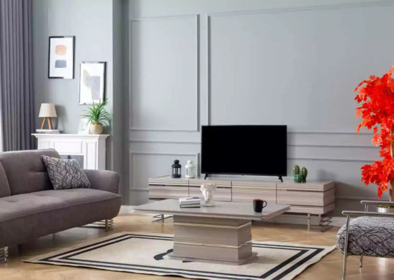 Wall unit TV stand coffee table set living furniture practical living room