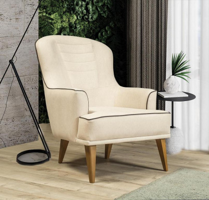 Sofa set Set Beige with wooden frame 3+1 Seater Couches Sets Furniture