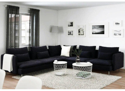 Designer Sofa Corner sofa Black Living room furniture Sofa L-shape Sofa bed Sofas new