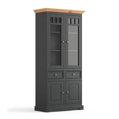 Modern Showcases Wardrobe Display case Handcraft Solid Wood Cabinets Solid Wood Glass