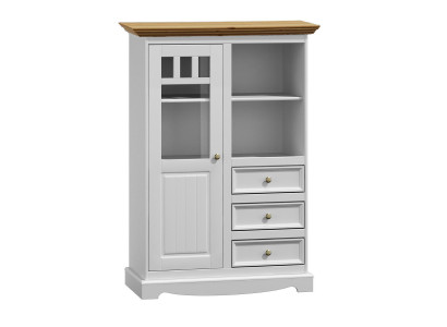 Chests of drawers Shelf Wood Wardrobe Cabinets White Sideboard Country House Chest of drawers Sideboard