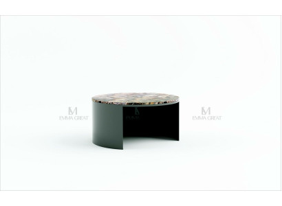 Designer Round Coffee table Living room table Coffee table Sofa Table Side Marble