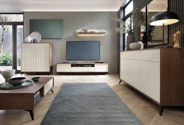 Set Modern Wall unit Chest of drawers TV cabinet Living room Table Wall units