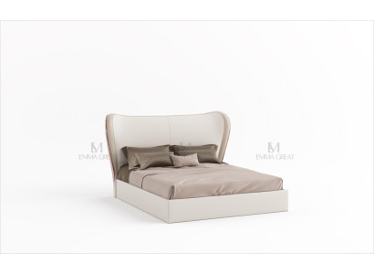 Luxury Design Bed Double Beds Bedroom Furniture Leather Bed Hotel Furnishings