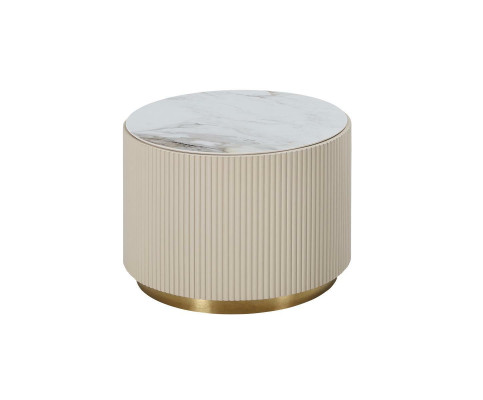 Luxury Round Table Wood Modern Design Beige Luxury Furniture Living room Round Table new