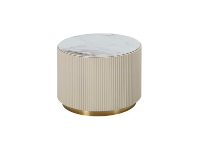 Luxury Round Table Wood Modern Design Beige Luxury Furniture Living room Round Table new