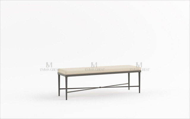 Seat Upholstery Stool Upholstery Stool Stool Textile stainless steel style designer footstool